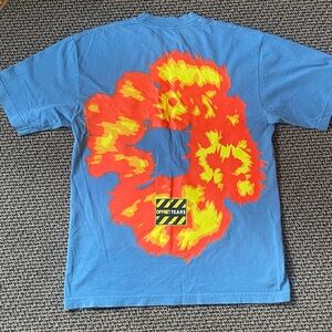 Vibrant Blue T-Shirt with Bold Graphic